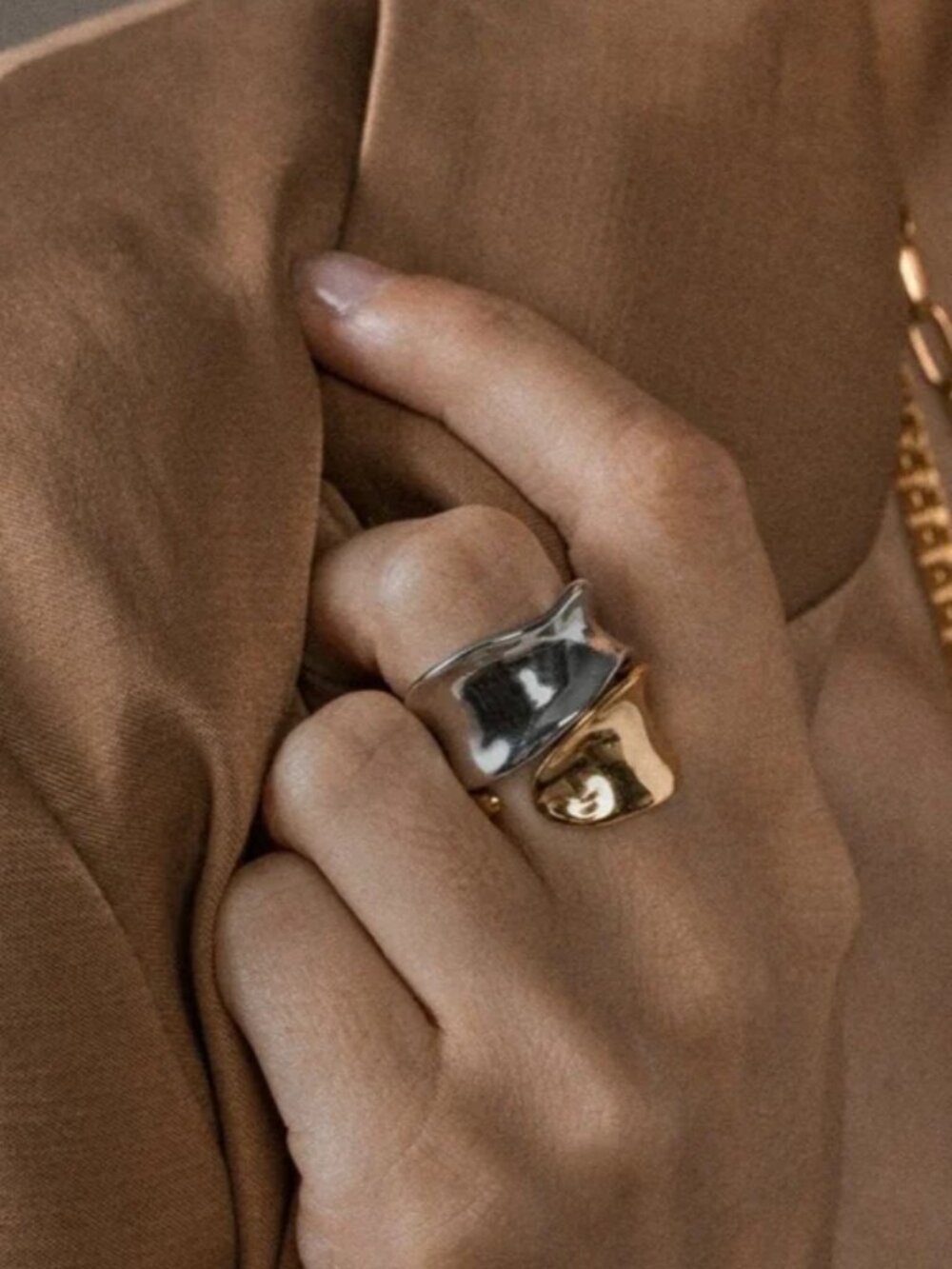 Lait and Lune Agave Ring, size 6